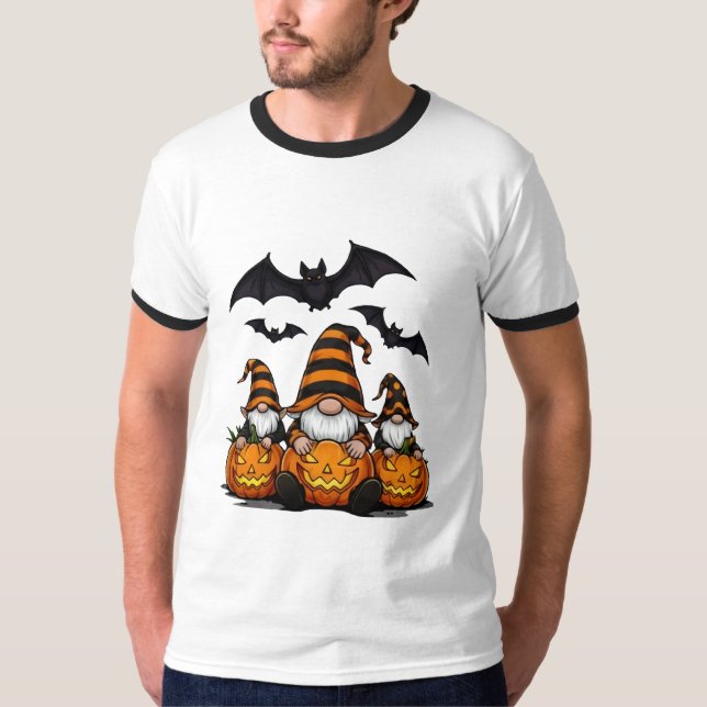 Halloween Gnome Ringer T-Shirt (Front)