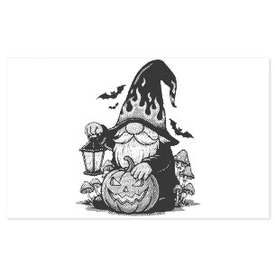 Halloween Gnome Self Inking Rubber Stamp