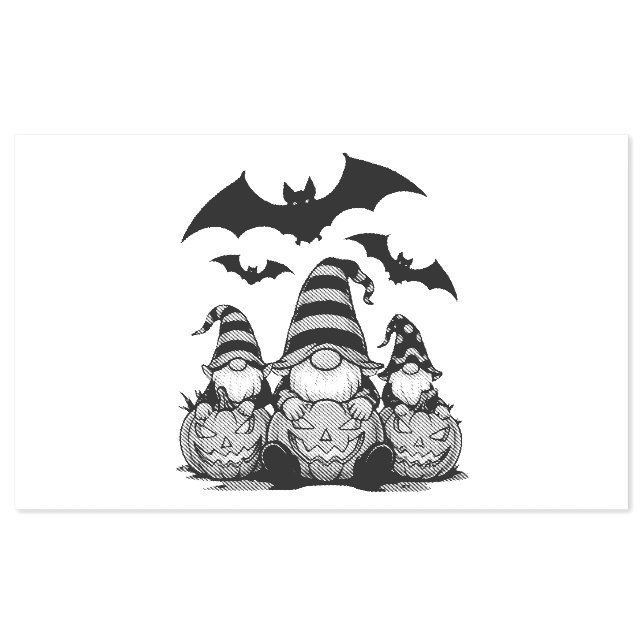 Halloween Gnome Self Inking Rubber Stamp (Design)