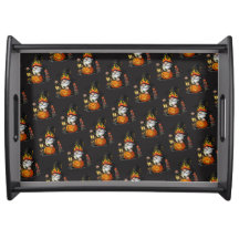 Halloween Gnome Serving Tray