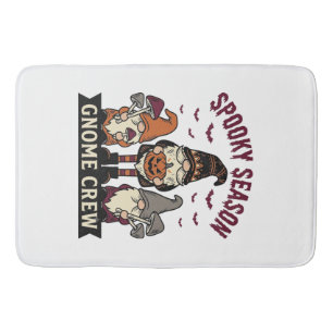 Halloween Gnome Shirt Spooky Gnome Crew Vintage De Bath Mat