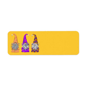 Halloween Gnomes Address Labels