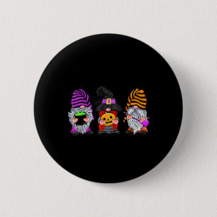 Halloween Gnomes Cute Autumn Pumpkin Fall Fun Holi Button