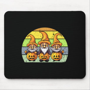 Halloween Gnomes Cute Autumn Pumpkin Fall Holiday  Mouse Pad
