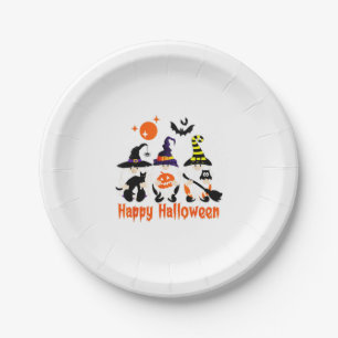 Halloween Gnomes Cute Autumn Pumpkin Fall Paper Plates