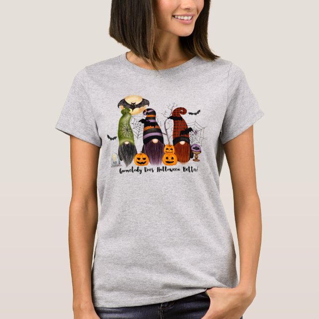 Halloween Gnomes | Funny Gnome T-Shirt (Front)