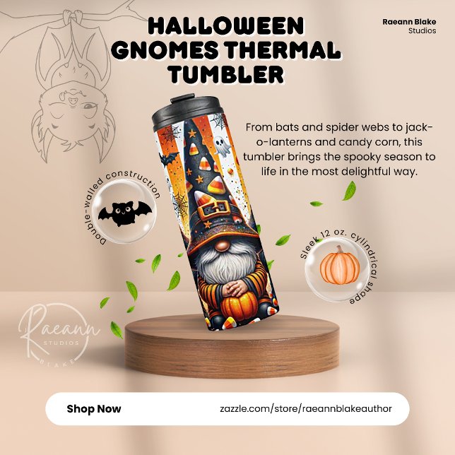 Halloween Gnomes Thermal Tumbler (Creator Uploaded)