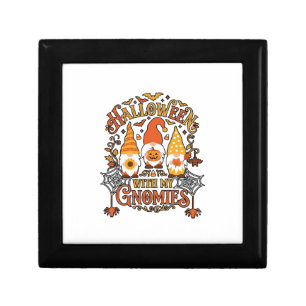 Halloween Gnomies Pumpkin Spider Web Bats_1 Gift Box