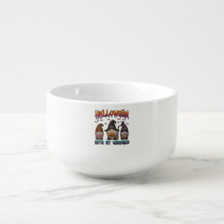 Halloween Gnomies Three Gnomes Witch Hat Pumpkin_1 Soup Mug