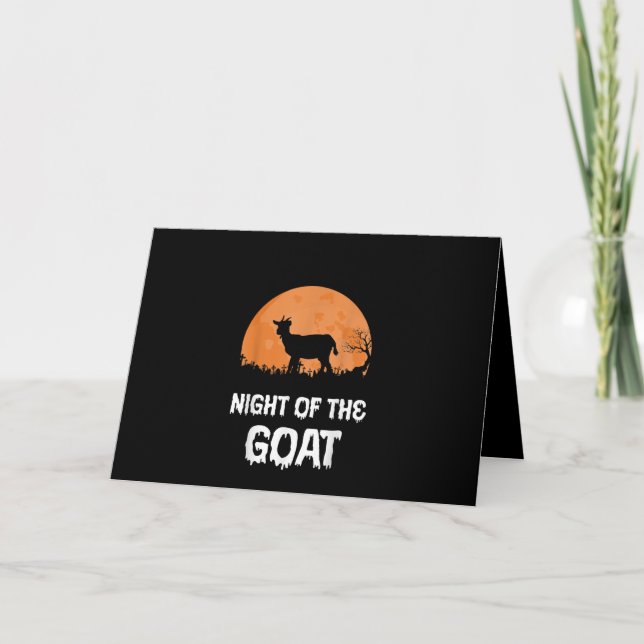 Halloween Goat Costume Gift Card (Front)