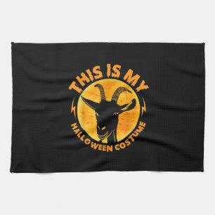 Halloween Goat Costumes Funny Goat Farming Farmer Kitchen Towel
