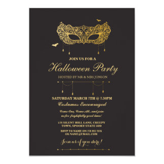 Halloween Masquerade Party Invitations 2