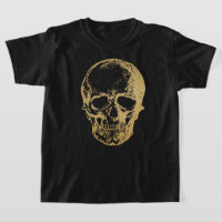Halloween Gold Skull | T-shirt | Kids