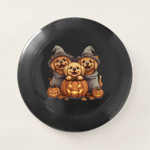 Halloween Golden Retriever Dogs Jack O Lantern Wham-O Frisbee