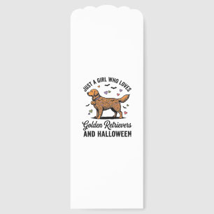 Halloween Golden Retriever Girl Dog Mom Vintage Ar Bookmarks