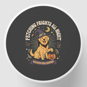 Halloween Golden Retriever Pumpkin Mischief Mini Candle Favors