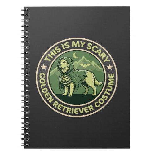 Halloween Golden Retriever This is my Scary_1 Notebook