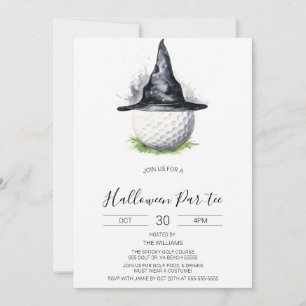 Halloween Golf Invitation, Halloween Par-tee Invitation