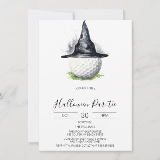 Halloween Golf Invitation, Halloween Par-tee Invitation