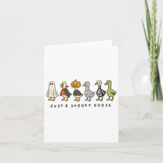 Halloween Goose Just Spooky Funny Halloween Goose Card