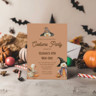 Halloween Goose Kids Birthday Costume Party Invitation
