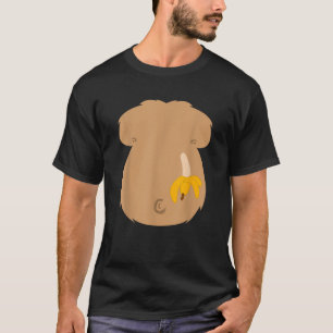 Halloween Gorilla Monkey Chest Lazy DIY Costume Fu T-Shirt