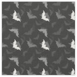 halloween goth black bats fabric