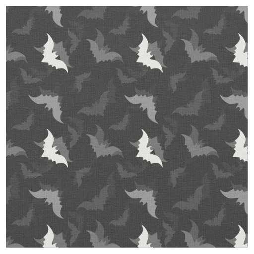halloween goth black bats fabric
