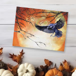 Halloween Goth Raven Crow Moon Scene Postcard<br><div class="desc">This design was created through digital art. It may be personalized by clicking the customize button and changing the color, adding a name, initials or your favorite words. Contact me at colorflowcreations@gmail.com if you with to have this design on another product. See more of my creations or follow me at...</div>