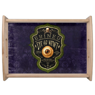 Halloween Gothic Eye Of Newt Witch Potion Vintage Serving Tray