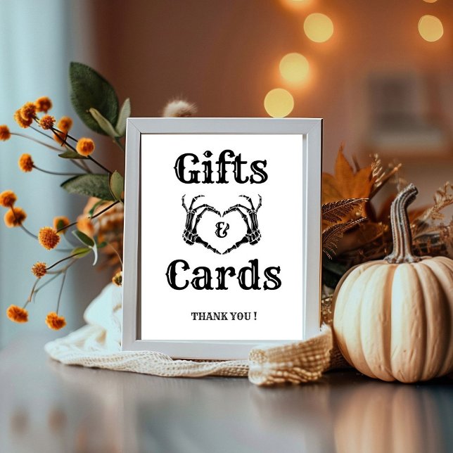 Halloween Gothic Gift and cards Skull hands Sign (Creator Uploaded)