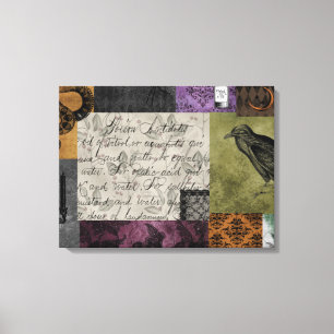 Halloween Gothic Medieval Spooky Apothecary Art Canvas Print