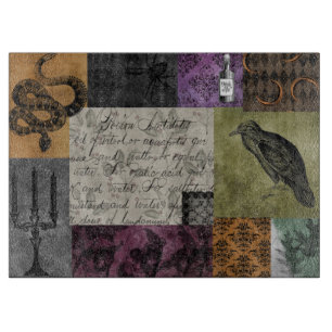 Halloween Gothic Medieval Spooky Apothecary Art Cutting Board
