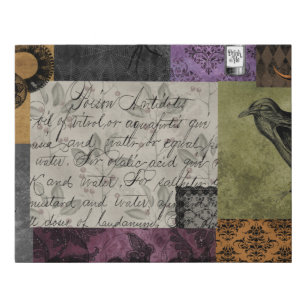 Halloween Gothic Medieval Spooky Apothecary Art Faux Canvas Print