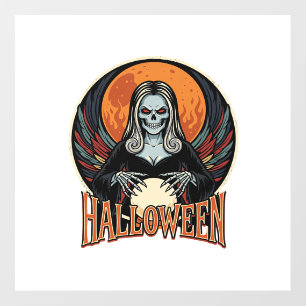 Halloween Gothic Skeleton Fortune Teller Vector Ar Floor Decals