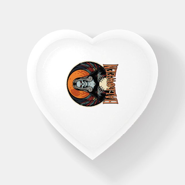 Halloween Gothic Skeleton Fortune Teller Vector Ar Paperweight (Front)