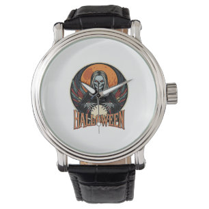 Halloween Gothic Skeleton Fortune Teller Vector Ar Watch