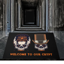Halloween Gothic Skeleton Welcome