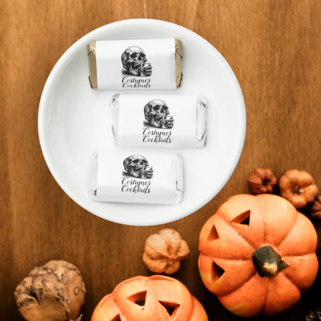 Halloween Gothic Skull Costumes & Cocktails Party  Hershey's Miniatures (Creator Uploaded)