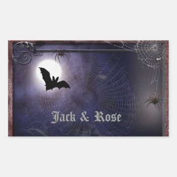 Halloween / Gothic Small Sticker Template by perfectwedding at Zazzle