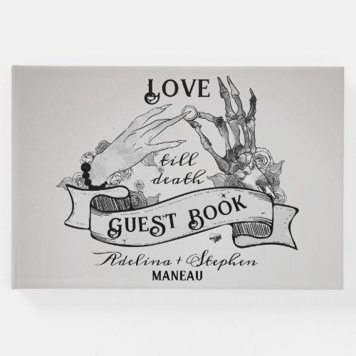 Halloween Gothic Til Death Do Us Party Wedding Guest Book