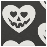halloween gothic valentine creepy heart white fabric