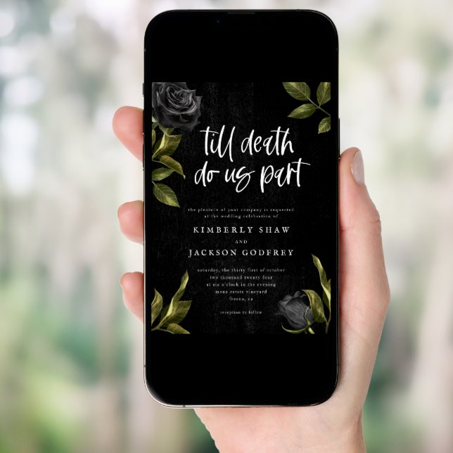 Halloween Gothic Wedding Invitation (Front Digital)