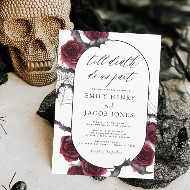 Halloween Gothic Wedding Invitation (Creator Uploaded)