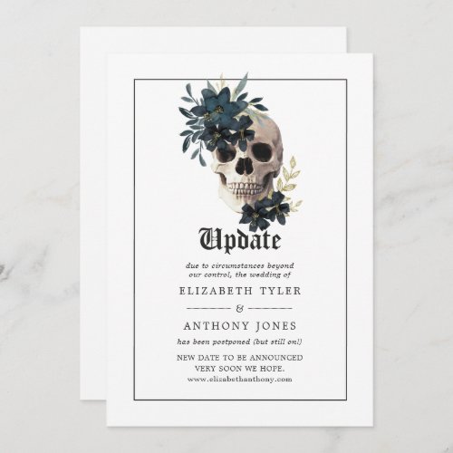 Halloween Gothic Wedding Update Invitation