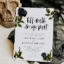 Halloween Gothic White Wedding Invitation