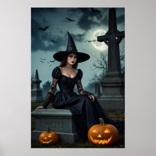 Halloween Gothic Witch Poster