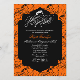 Halloween Grand Ball Invitation