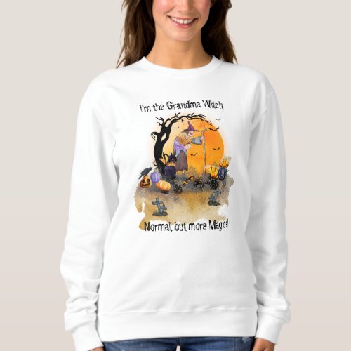 Halloween _ Grandma Witch Normal But More Magical Sweatshirt