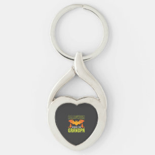 Halloween Grandpa Bat Witch Wishes Keychain